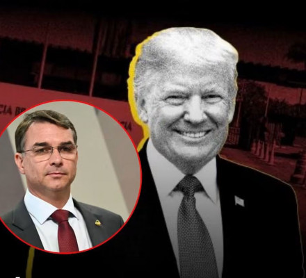 Flávio Bolsonaro vira peso para Trump nos Estados Unidos
